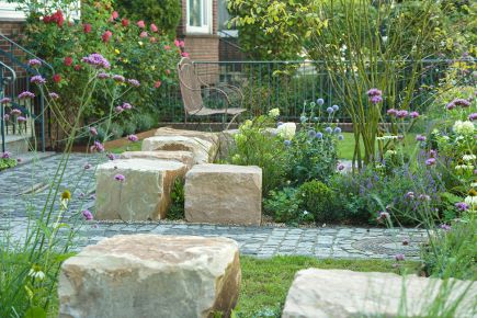 Projekt Gartengemeinschaft Seitenansicht Weg